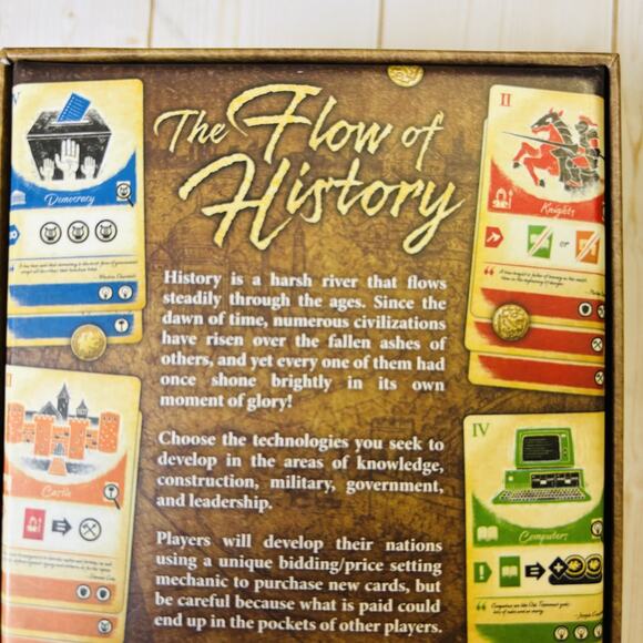 The Flow of History card board game TMG 2017 out of print NEW. Complete. - Picture 3 of 15